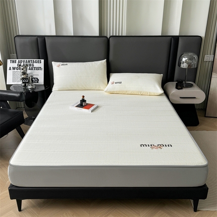 91家纺网 家纺一手货源 找家纺 （总）恒爱家纺 2024新款A类精致刺绣凉豆豆床笠款凉席