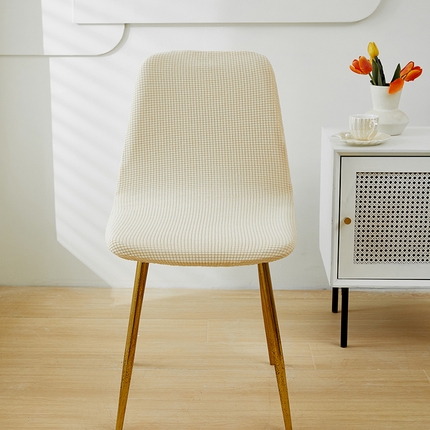 91家纺网 家纺一手货源 找家纺 共鸣沙发套 2024新款玉米绒系列椅套（短背款弧形椅套） 玉米绒-米黄