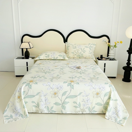 91家纺网 家纺一手货源 找家纺 （总）棉乐町家居 2025新款竹纤维凉席三件套床单软凉席