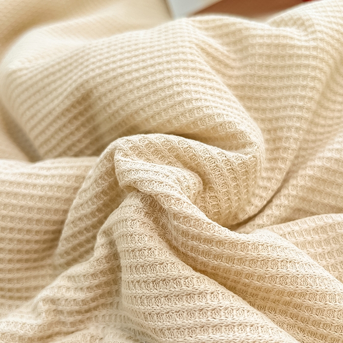 91家纺网 家纺一手货源 找家纺 美梦里 2024新款A类针织华夫格夏被夏凉被空调被子 线条咖