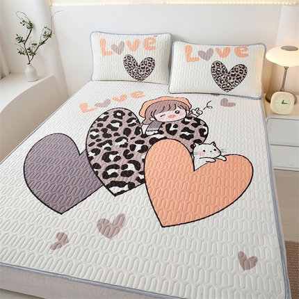 91家纺网 家纺一手货源 找家纺 （总）美丽折家纺 2025新款6mm厚大版卡通乳胶凉席