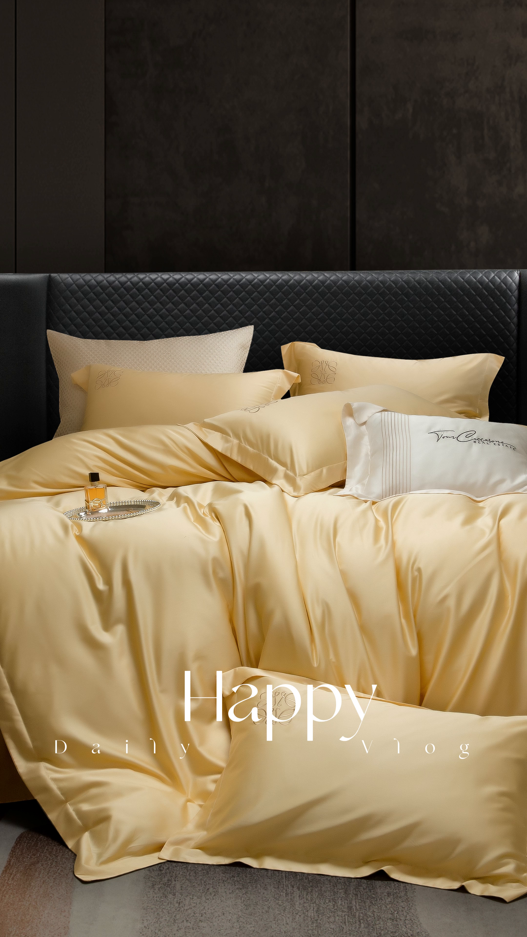 91家纺网 家纺一手货源 找家纺 莱豫2024新款天丝棉绣花四件套罗意威系列 罗意威黄