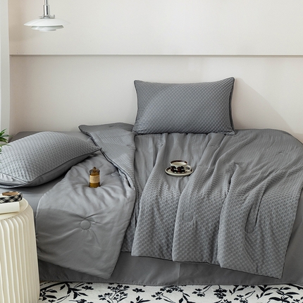 （总）倾慕2024新款浮雕提花夏被