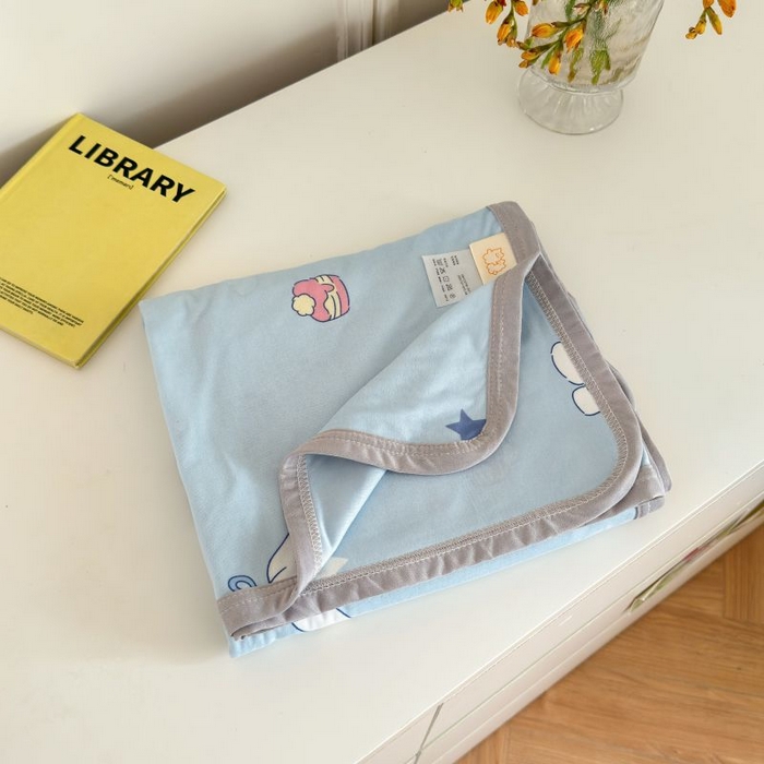 91家纺网 家纺一手货源 找家纺 星期八 2024新款舒适亲肤婴儿裸睡级卡通印花凉感毯 狗狗乐园