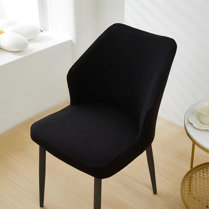 91家纺网 家纺一手货源 找家纺 共鸣沙发套 2024新款玉米绒系列椅套（扇形椅套） 玉米绒-黑色