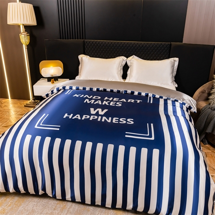 91家纺网 家纺一手货源 找家纺 （总）圣比熊 2025新款可水洗冰丝大版被套双人床单被套带同款床单床笠