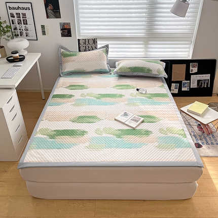 寐居家纺 2024新款凉豆豆印花凉席 凉豆豆-大好春光