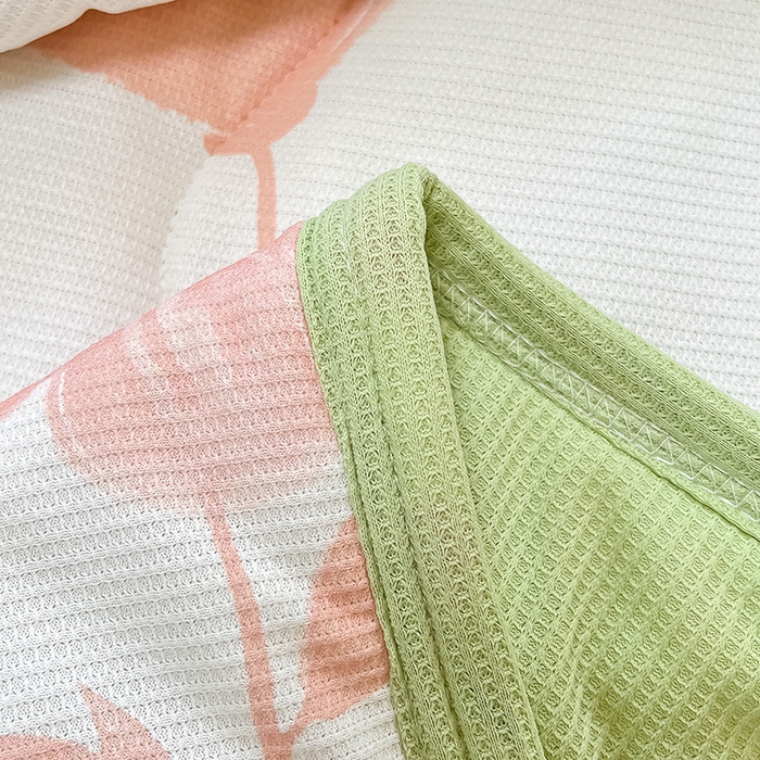 91家纺网 家纺一手货源 找家纺 美梦里 2024新款A类针织华夫格夏被夏凉被空调被子 春熙