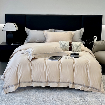 91家纺网 家纺一手货源 找家纺 （总）JUICY 橘滋家纺2024新款100支长绒棉摩洛哥之夜四件套