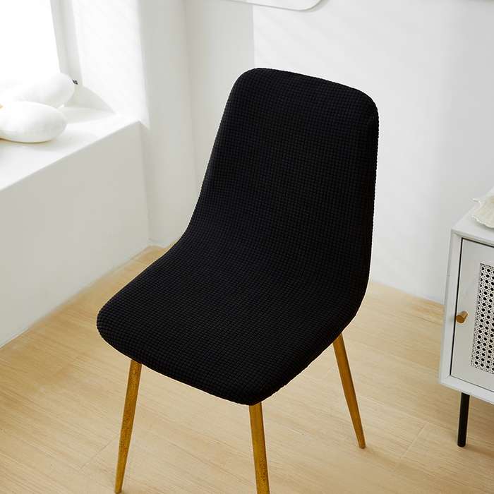 91家纺网 家纺一手货源 找家纺 共鸣沙发套 2024新款玉米绒系列椅套（短背款弧形椅套） 玉米绒-黑色