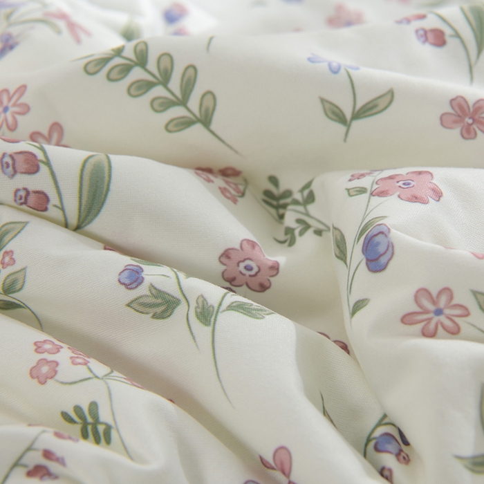 91家纺网 家纺一手货源 找家纺 圣楚家纺  2024新款A类针织棉印花夏被夏凉被空调被 春色幽香