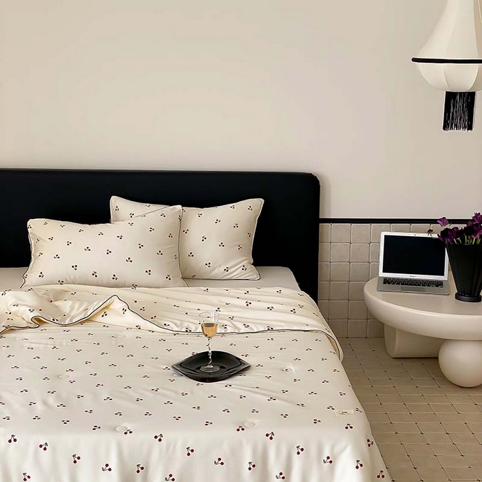 91家纺网 家纺一手货源 找家纺 汇庭 2024新款雅棉天丝可机洗夏被棚拍 蜜芽