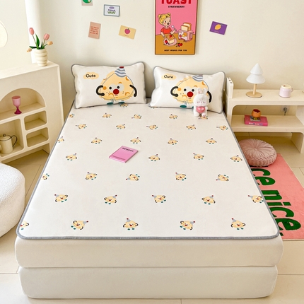 91家纺网 家纺一手货源 找家纺 （总）寐居家纺 2024新款A类时尚印花凉感冰丝凉席