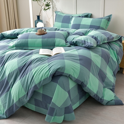 91家纺网 家纺一手货源 找家纺 （总）斯尔顿2025新款全棉色织水洗棉四件套