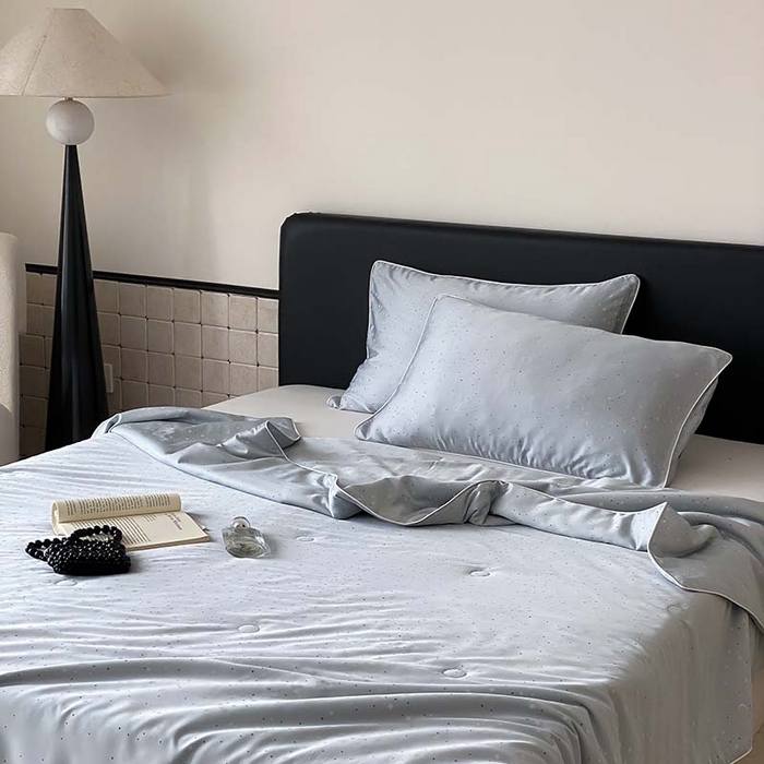 91家纺网 家纺一手货源 找家纺 汇庭 2024新款雅棉天丝可机洗夏被棚拍 星月