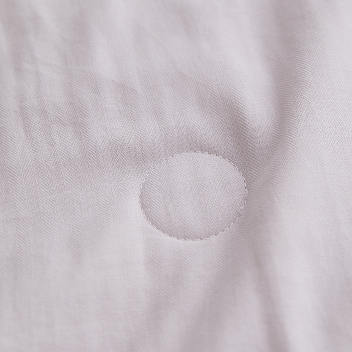 91家纺网 家纺一手货源 找家纺 梦享生活家居 2024新款A类双层纱全棉提花大豆夏被 浅紫烟