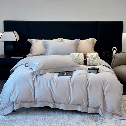 91家纺网 家纺一手货源 找家纺 （总）JUICY 橘滋家纺2024新款100支长绒棉摩洛哥之夜四件套