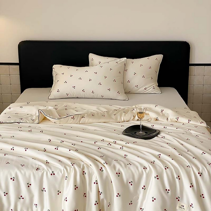 91家纺网 家纺一手货源 找家纺 汇庭 2024新款雅棉天丝可机洗夏被棚拍 蜜芽