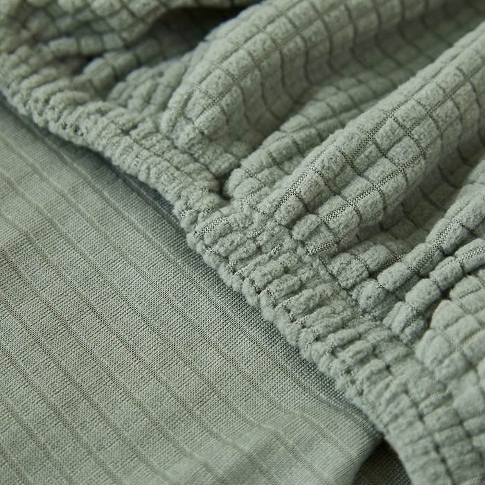 91家纺网 家纺一手货源 找家纺 共鸣沙发套 2024新款玉米绒系列椅套（短背款弧形椅套） 玉米绒-墨绿