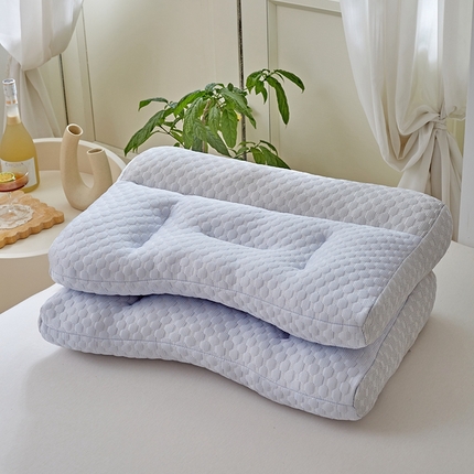 91家纺网 家纺一手货源 找家纺 （总）梵希良品家纺 2024新款夏季凉感冰豆豆牵引枕头单人护颈椎助睡眠枕芯