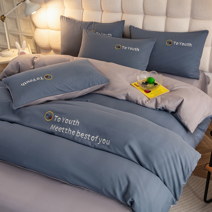 91家纺网 家纺一手货源 找家纺 （总）梦恬佳 2024新款水洗磨毛四件套