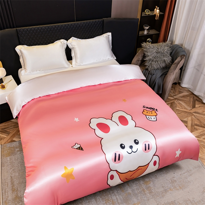 91家纺网 家纺一手货源 找家纺 2025年新款大版冰丝被套 小兔叽-大版冰丝被套