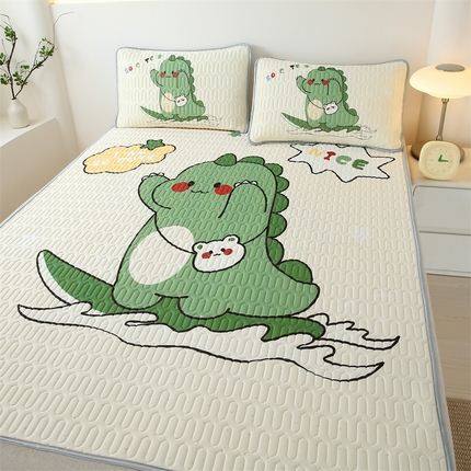 91家纺网 家纺一手货源 找家纺 （总）美丽折家纺 2025新款6mm厚大版卡通乳胶凉席