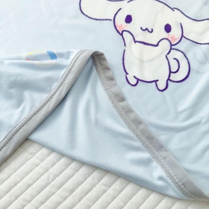 91家纺网 家纺一手货源 找家纺 星期八 2024新款舒适亲肤三丽鸥婴儿裸睡级凉感毯 气球玉桂狗