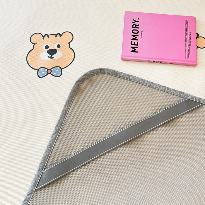 91家纺网 家纺一手货源 找家纺 寐居家纺 2024新款A类时尚印花凉感冰丝凉席 英伦熊仔