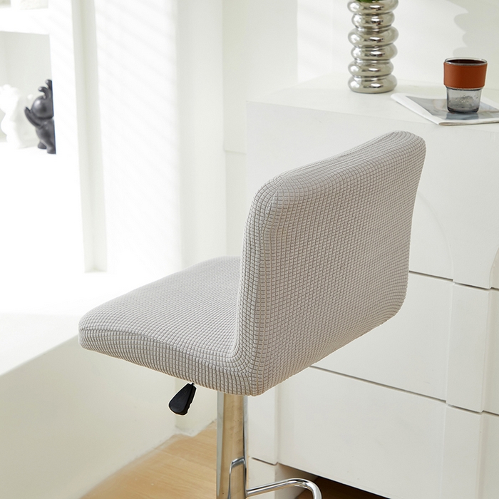 91家纺网 家纺一手货源 找家纺 共鸣沙发套 2024新款玉米绒系列椅套（高脚凳椅套） 玉米绒-浅灰