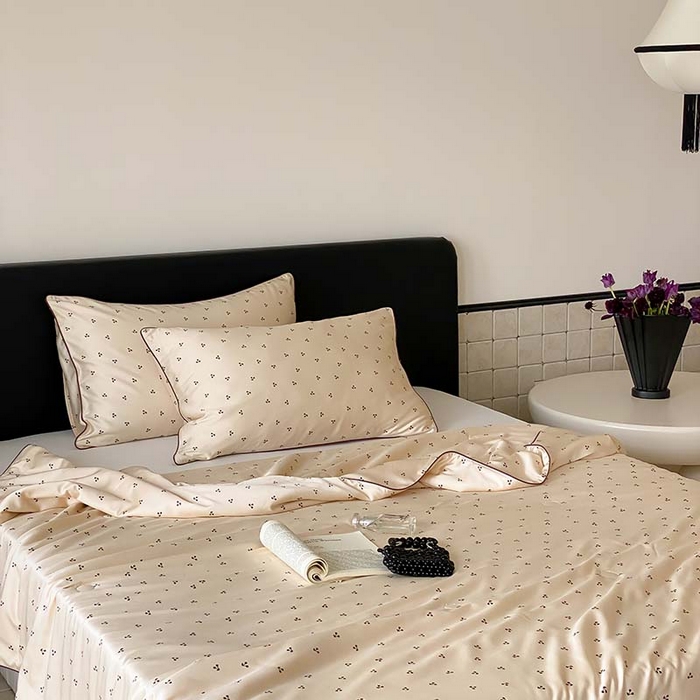 91家纺网 家纺一手货源 找家纺 汇庭 2024新款雅棉天丝可机洗夏被棚拍 麦芽