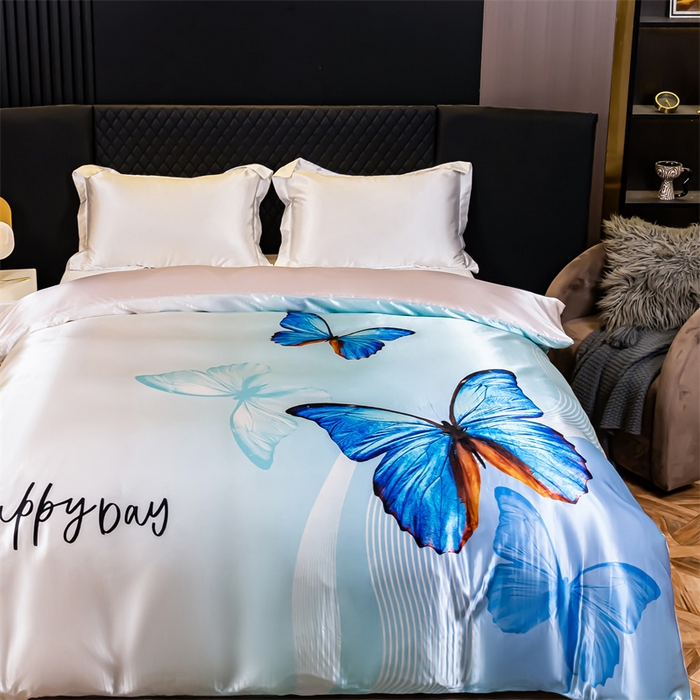 91家纺网 家纺一手货源 找家纺 2025年新款大版冰丝被套 花蝴蝶-大版冰丝被套