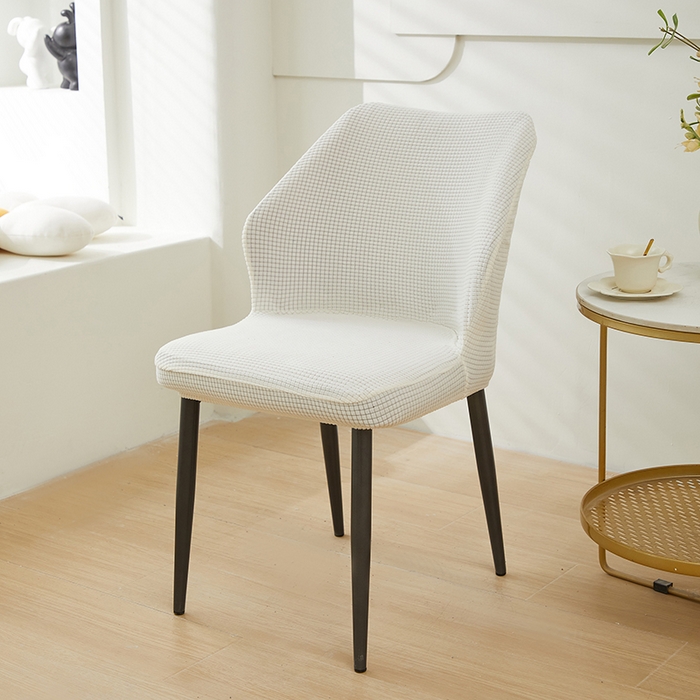 91家纺网 家纺一手货源 找家纺 共鸣沙发套 2024新款玉米绒系列椅套（扇形椅套） 玉米绒-白色