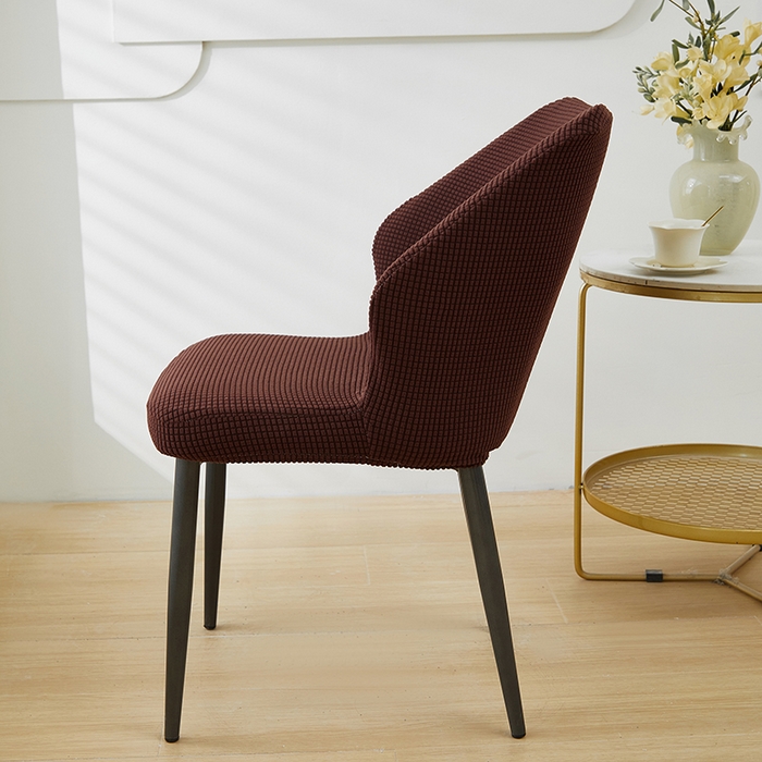 91家纺网 家纺一手货源 找家纺 共鸣沙发套 2024新款玉米绒系列椅套（扇形椅套） 玉米绒-深咖