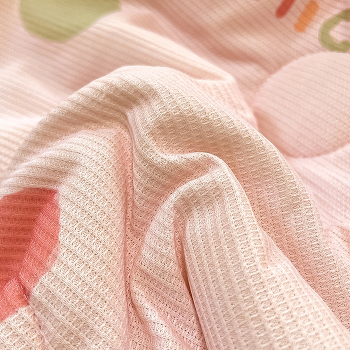 91家纺网 家纺一手货源 找家纺 美梦里 2024新款A类针织华夫格夏被夏凉被空调被子 萌萌兔