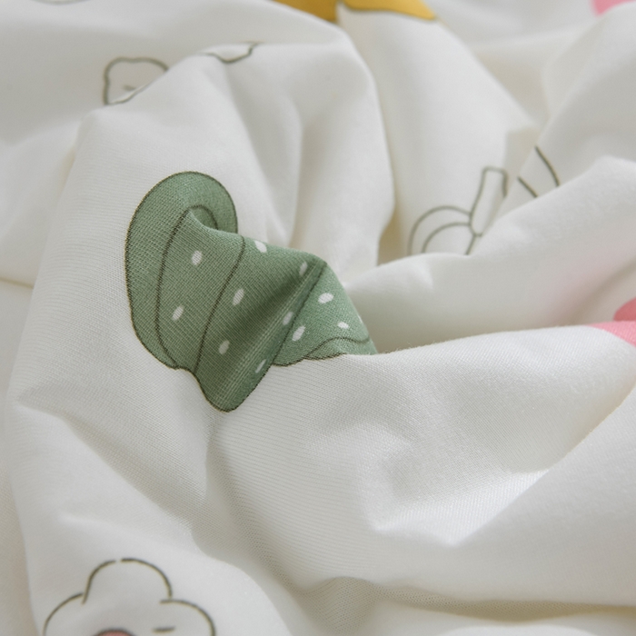 91家纺网 家纺一手货源 找家纺 圣楚家纺  2024新款A类针织棉印花夏被夏凉被空调被 七彩南瓜