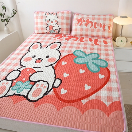 91家纺网 家纺一手货源 找家纺 （总）美丽折家纺 2025新款6mm厚大版卡通乳胶凉席