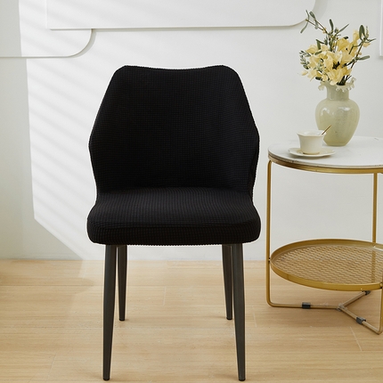 91家纺网 家纺一手货源 找家纺 共鸣沙发套 2024新款玉米绒系列椅套（扇形椅套） 玉米绒-黑色