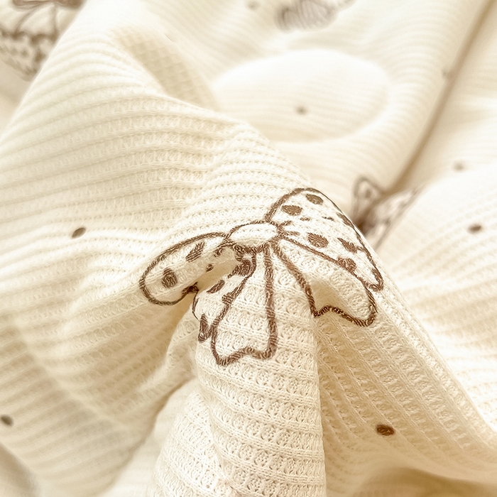 91家纺网 家纺一手货源 找家纺 美梦里 2024新款A类针织华夫格夏被夏凉被空调被子 四叶草