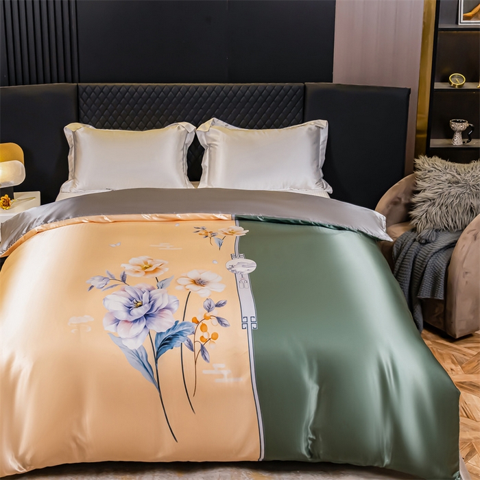 91家纺网 家纺一手货源 找家纺 2025年新款大版冰丝被套 暗香-大版冰丝被套