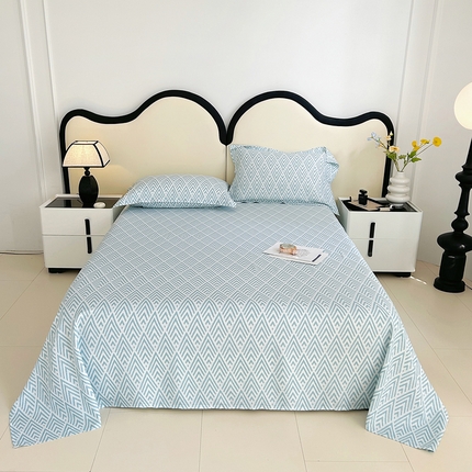 91家纺网 家纺一手货源 找家纺 （总）棉乐町家居 2025新款竹纤维凉席三件套床单软凉席