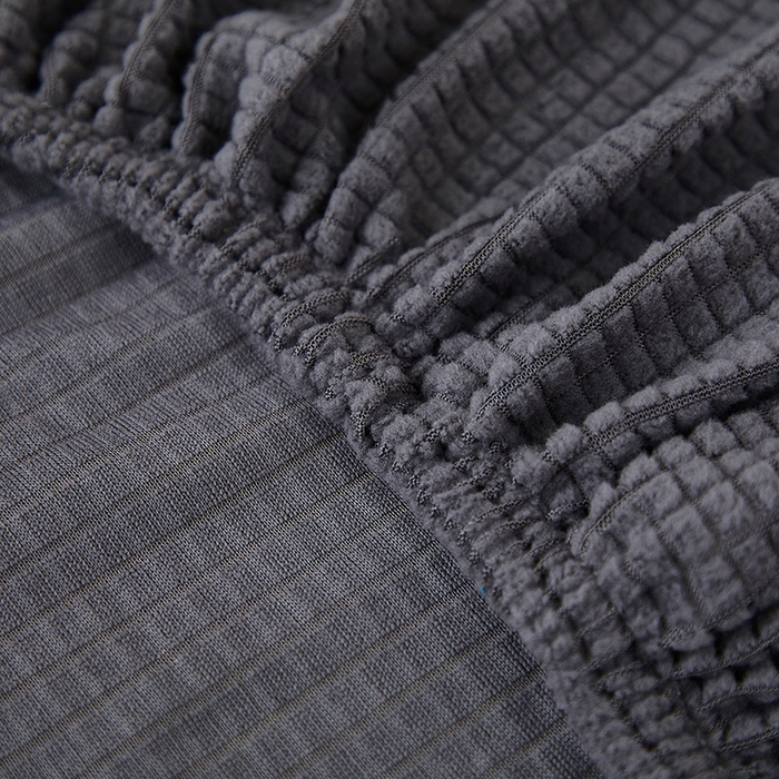 91家纺网 家纺一手货源 找家纺 共鸣沙发套 2024新款玉米绒系列椅套（短背款弧形椅套） 玉米绒-深灰