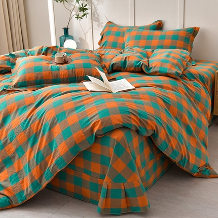 91家纺网 家纺一手货源 找家纺 （总）斯尔顿2025新款全棉色织水洗棉四件套