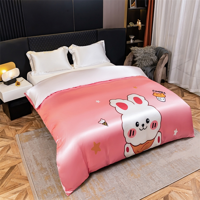 91家纺网 家纺一手货源 找家纺 2025年新款大版冰丝被套 小兔叽-大版冰丝被套