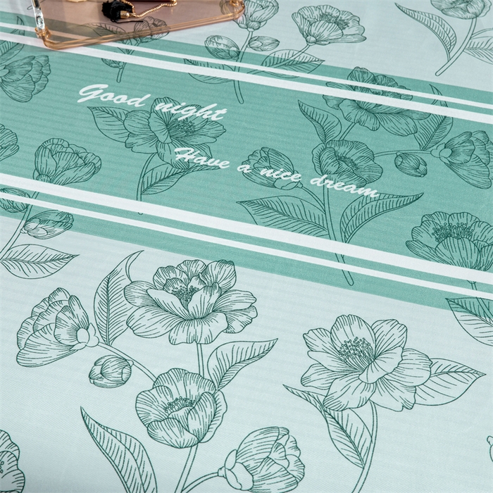 91家纺网 家纺一手货源 找家纺 席之家 2024新款冰丝印花凉席三件套 浪漫叶语