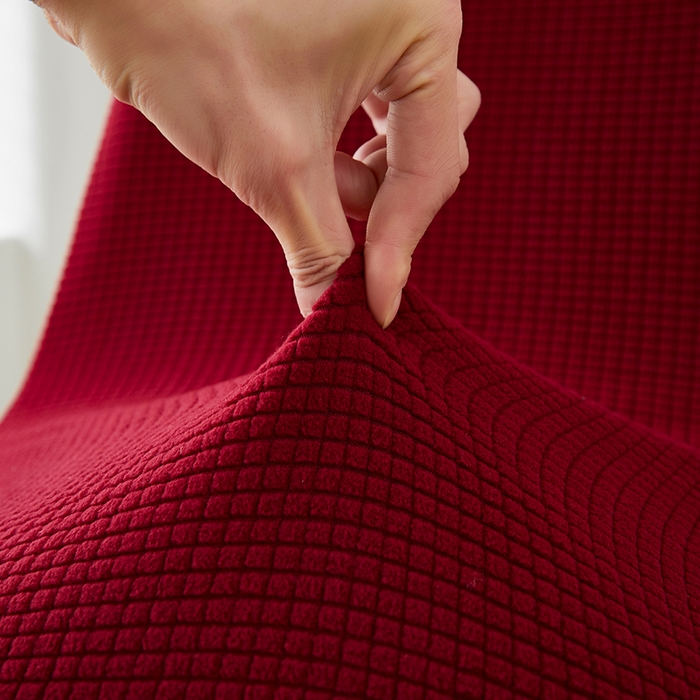 91家纺网 家纺一手货源 找家纺 共鸣沙发套 2024新款玉米绒系列椅套（短背款弧形椅套） 玉米绒-酒红