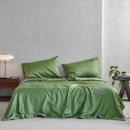 91家纺网 家纺一手货源 找家纺 （总）丽笙 2024新款A类兰精天丝素色刺绣夏被被子被芯