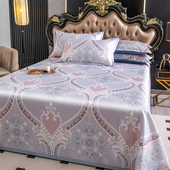 91家纺网 家纺一手货源 找家纺 （总）席之家 2024新款冰丝印花凉席三件套