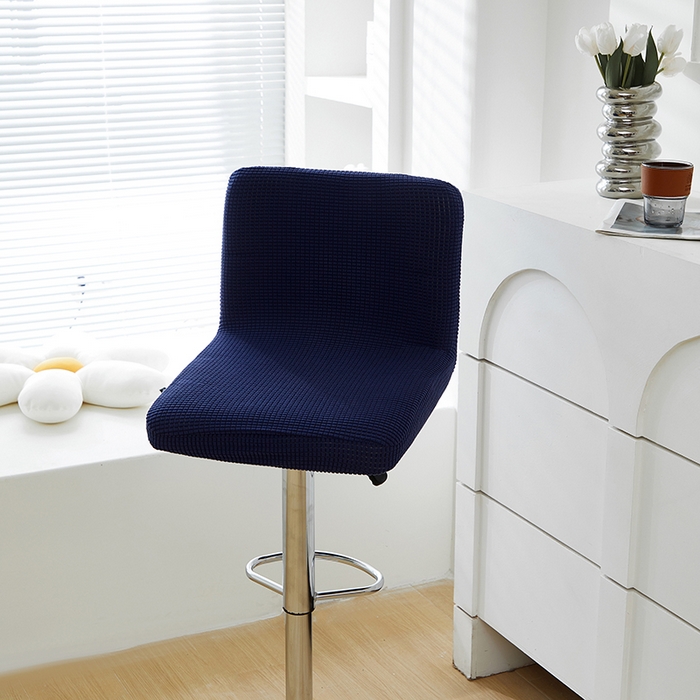 91家纺网 家纺一手货源 找家纺 共鸣沙发套 2024新款玉米绒系列椅套（高脚凳椅套） 玉米绒-藏青