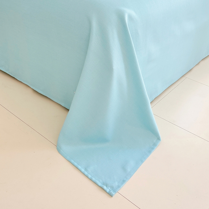 91家纺网 家纺一手货源 找家纺 首爱 2025新款竹纤维凉席三件套床单软凉席 素色-蓝